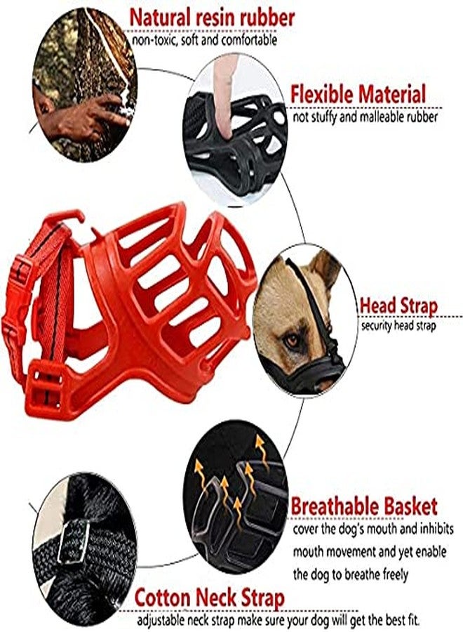DOGTOWN Imported Breathable Basket Muzzles for Small, Medium, Large and X-Large Dogs, Barking and Chewing, Best for Aggressive Dogs (S) - Image 3